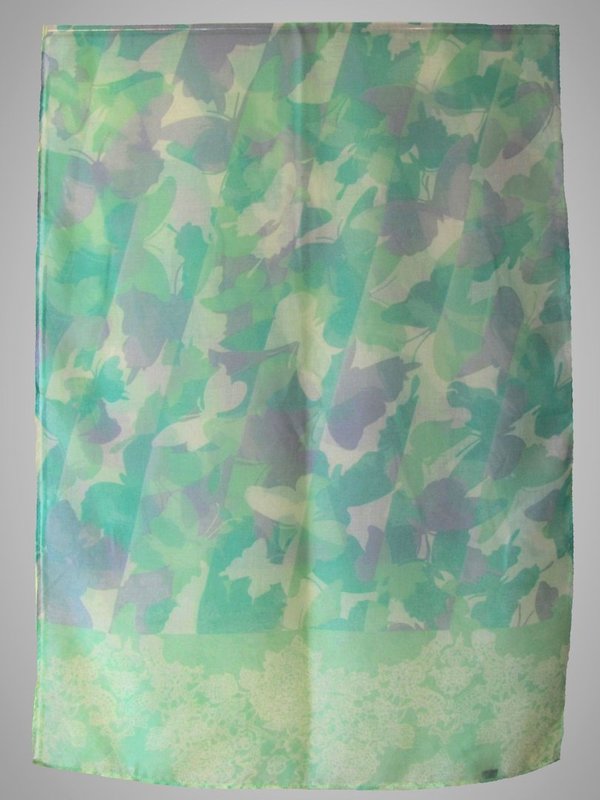 Sommer Schal - Schmetterling Print - grün