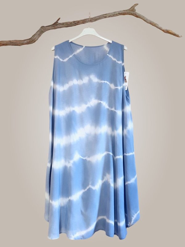 Happy Sommer Kleid Batik Gr.46 blau ITALY